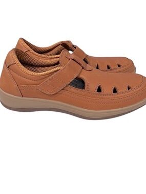 ORTHOFEET Serene Leather Walking Shoes Size 6.5